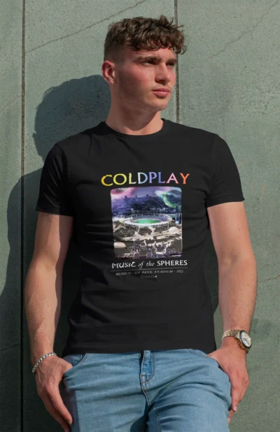 Coldplay Mumbai Half Sleeve T-Shirt - Image 3