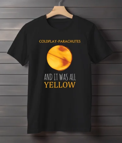 Yellow Coldplay Half Sleeve T-Shirt