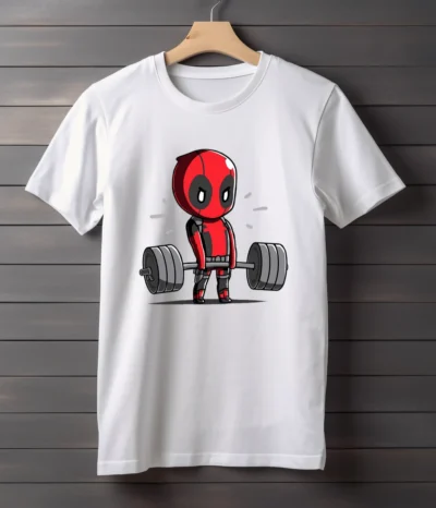 Deadpool Deadlift Half Sleeve T Shirt