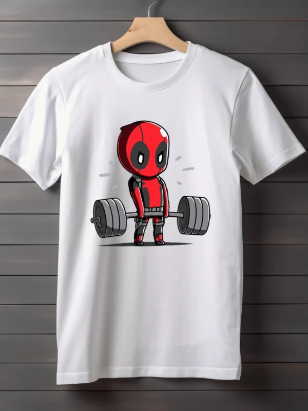 Deadpool Deadlift Half Sleeve T Shirt