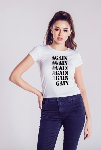 Again Gain Gym Half Sleeve T-Shirt - Image 2