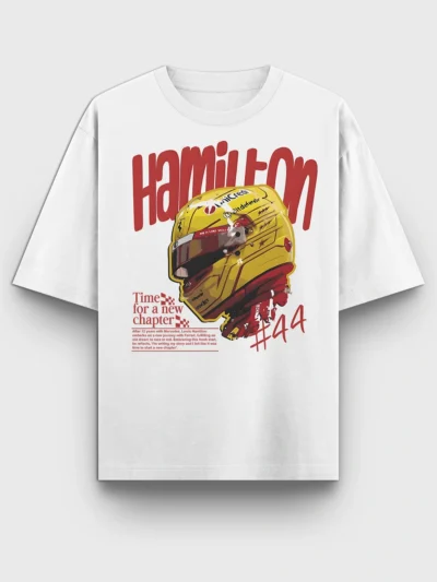 Lewis Hamilton Helmet Oversized T-Shirt