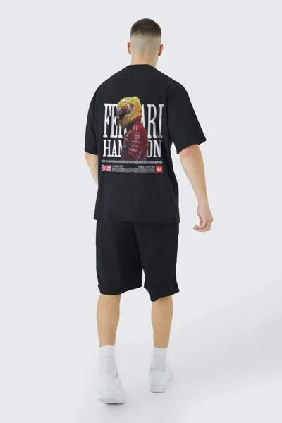 Hamilton x Ferrari Oversized T-Shirt - Image 3
