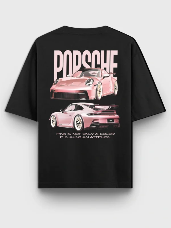 Pink Porsche 911 Oversized T-Shirt